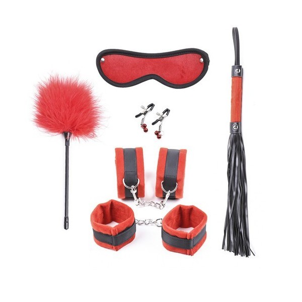 Kit Bondage 5 Pièces Rouge