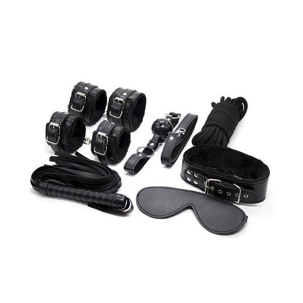 Coffret BDSM 7 Pièces Wicked Noir