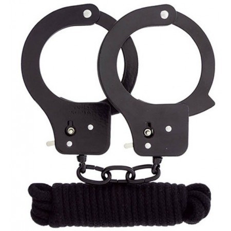 Lot Menottes Metal et Corde...