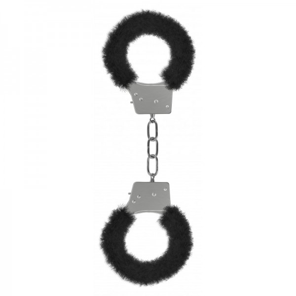 Menottes Fourrure Métalliques Noire