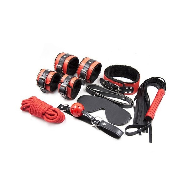 Kit SM Noir-Rouge 7 Pièces