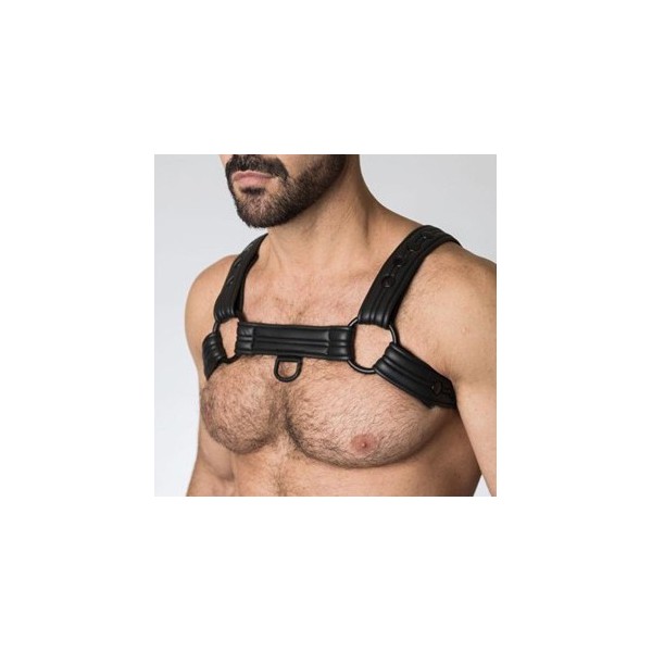 Harnais Bulldog en néoprène Noir