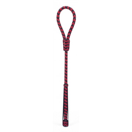 Cravache Round 50cm Noir-Rouge